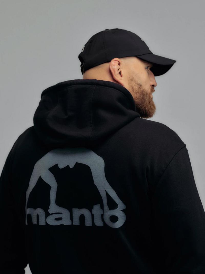 MANTO hoodie peacefull violence - black